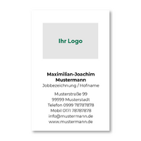 Visitenkarte mit eigenem Design